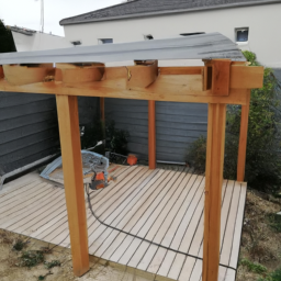 Réparation de toiture de pergola en acier Villefontaine